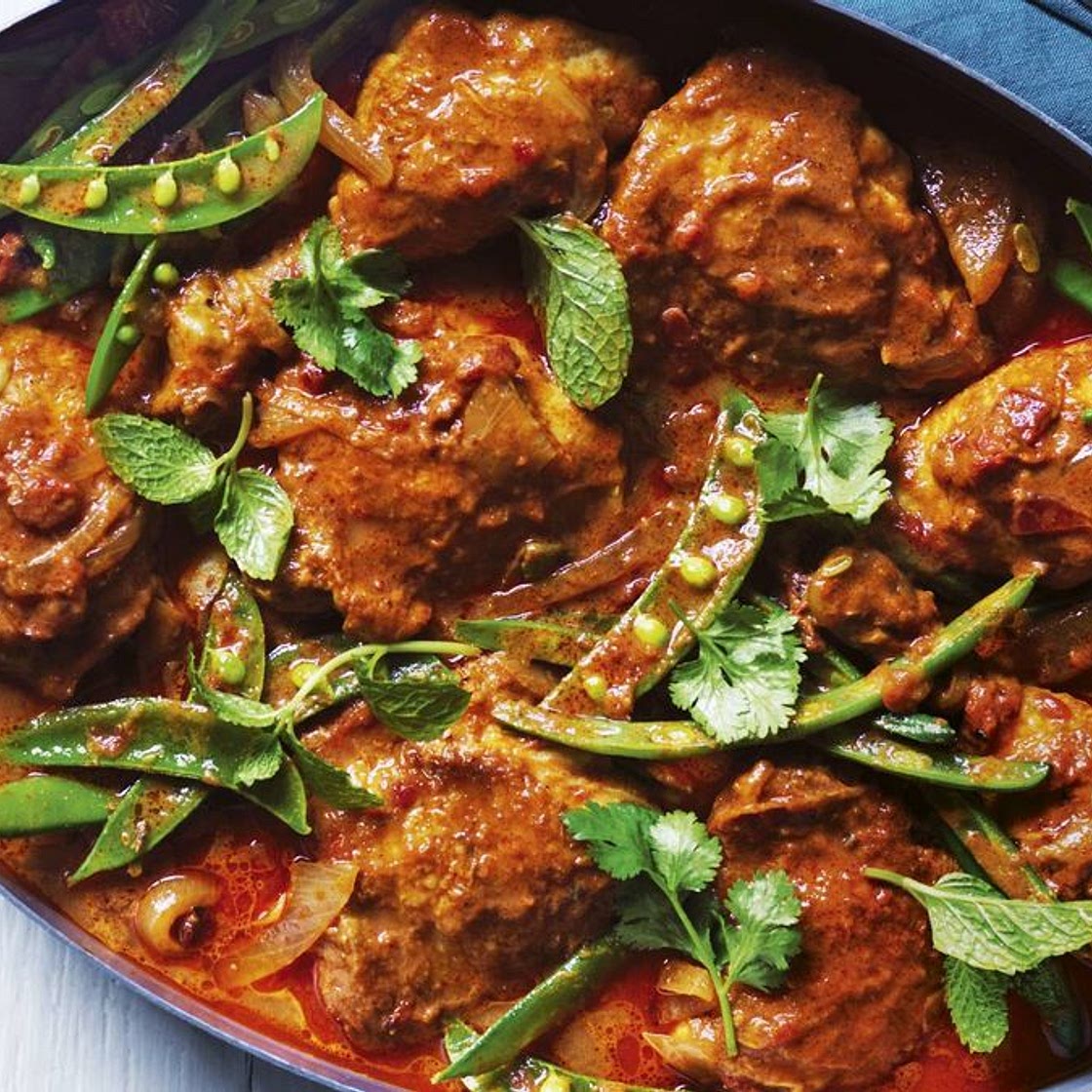 Chicken curry tray bake recipe