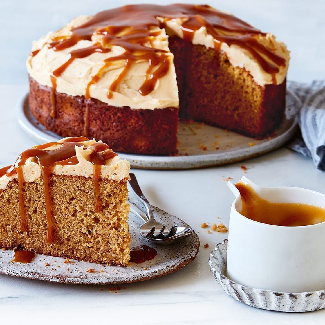 Caramel butter cake