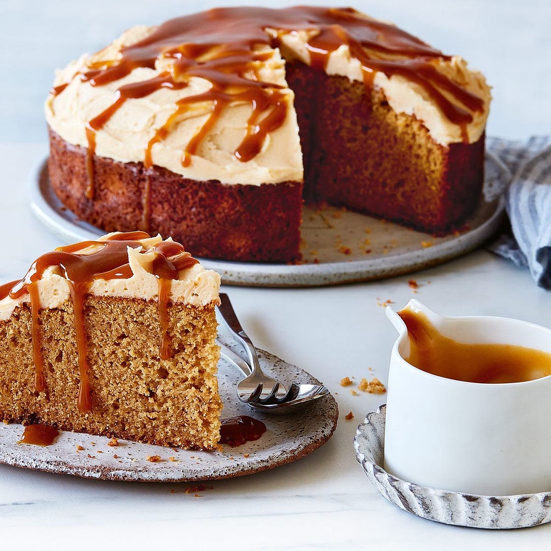 Caramel butter cake