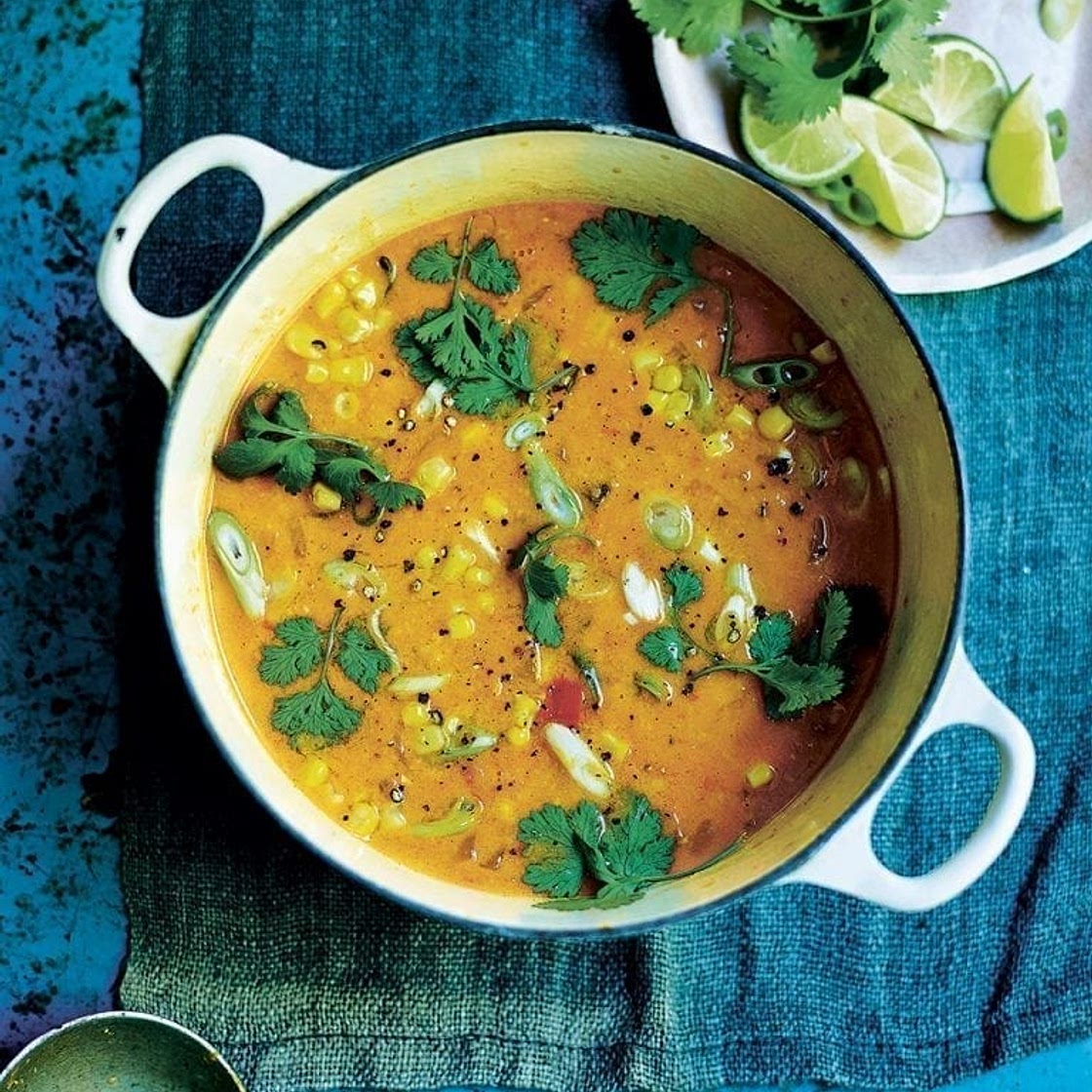 Sweetcorn chowder (vegan)