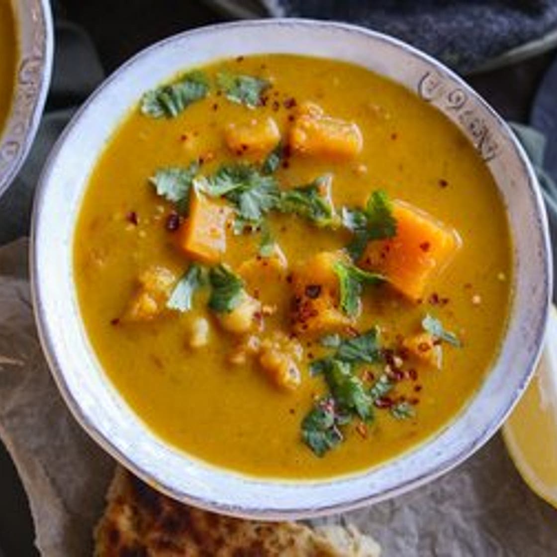 Curried Chickpea Butternut Soup