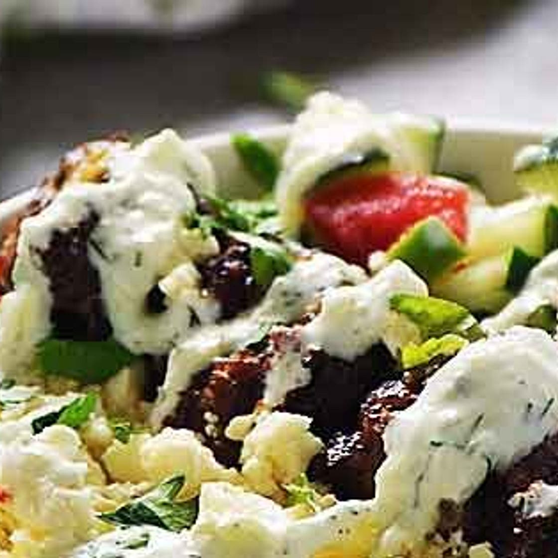 Greek Bowl with Meatballs