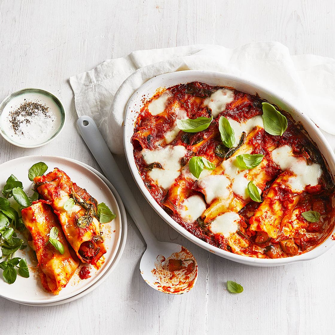 Aubergine cannelloni parmigiana