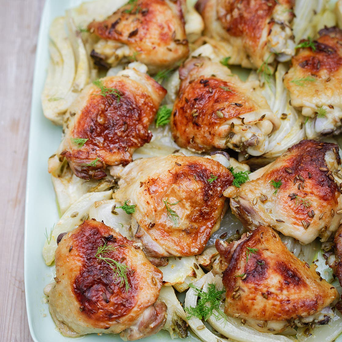 Chicken Traybake With Bitter Orange and Fennel