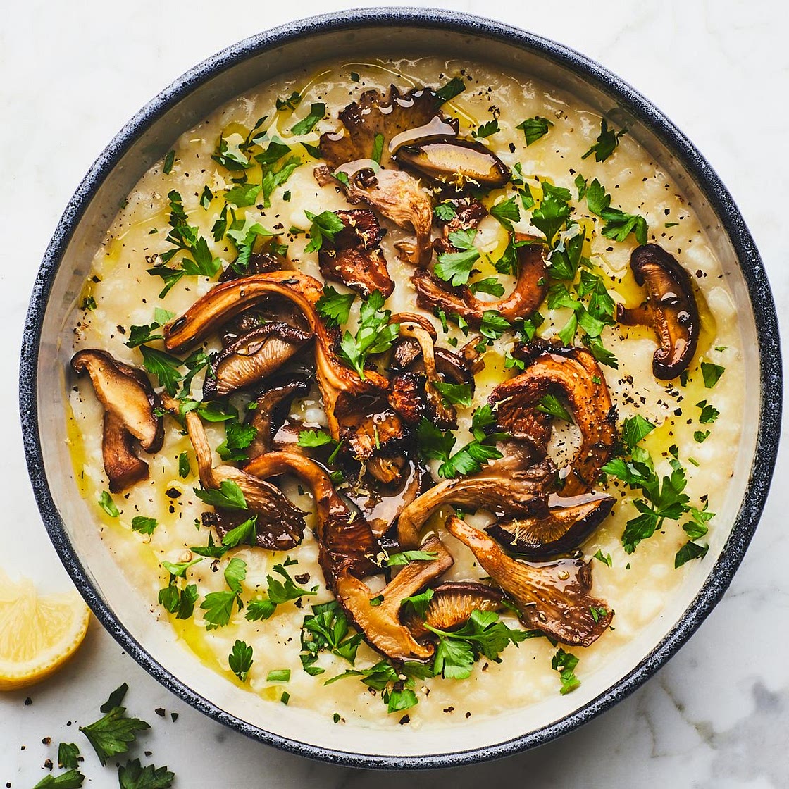Oven Risotto with Mushrooms