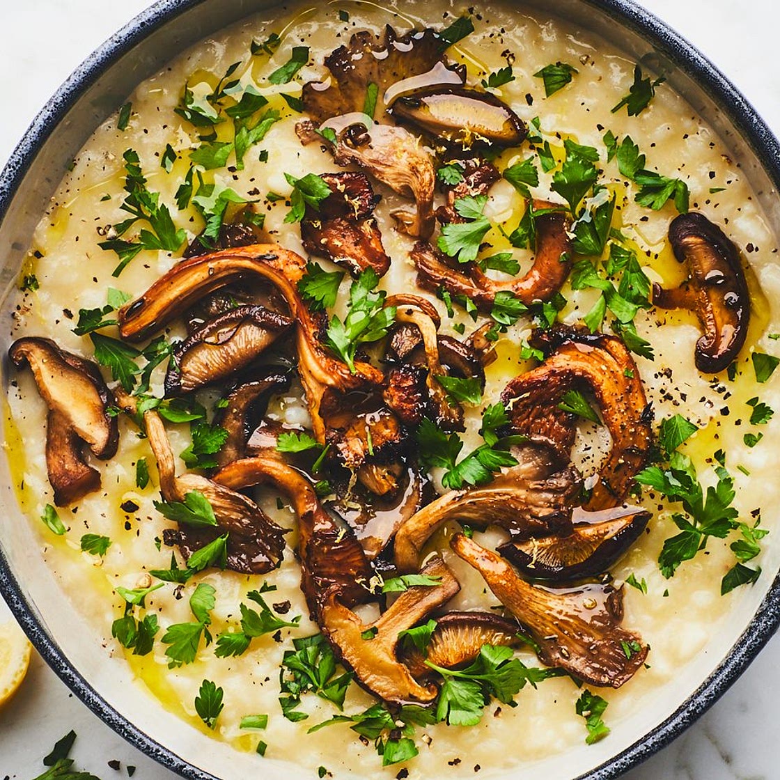 Oven Risotto with Mushrooms