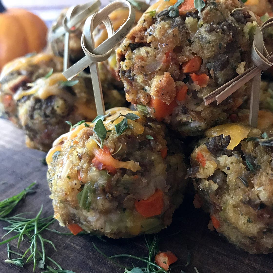 Sausage Stuffing Bites