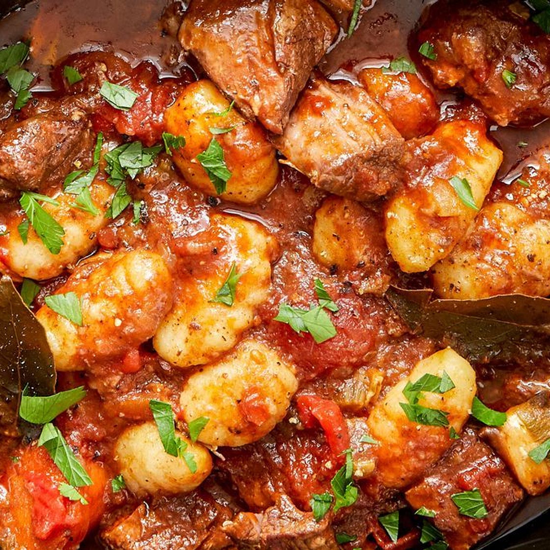 Slow cooker Italian beef with gnocchi recipe