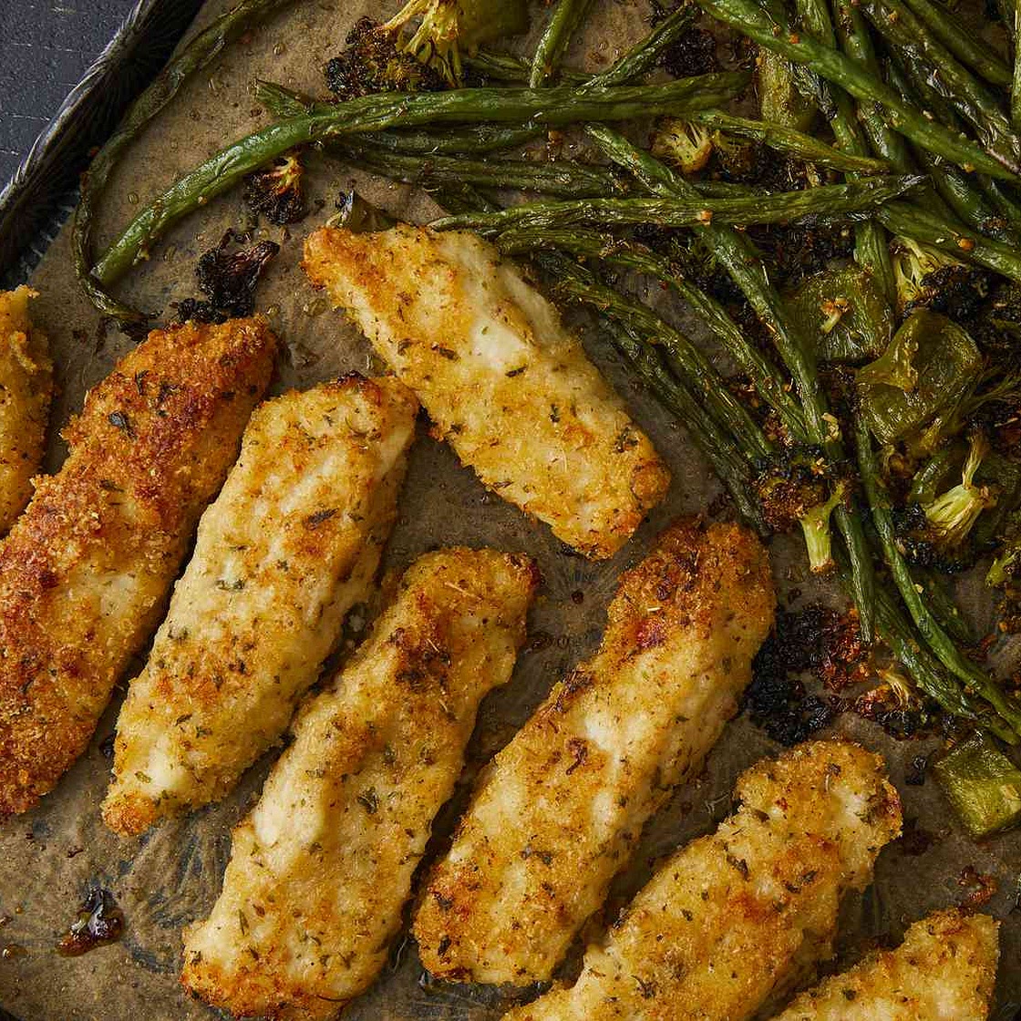 Sheet Pan Parmesan Chicken and Veggies