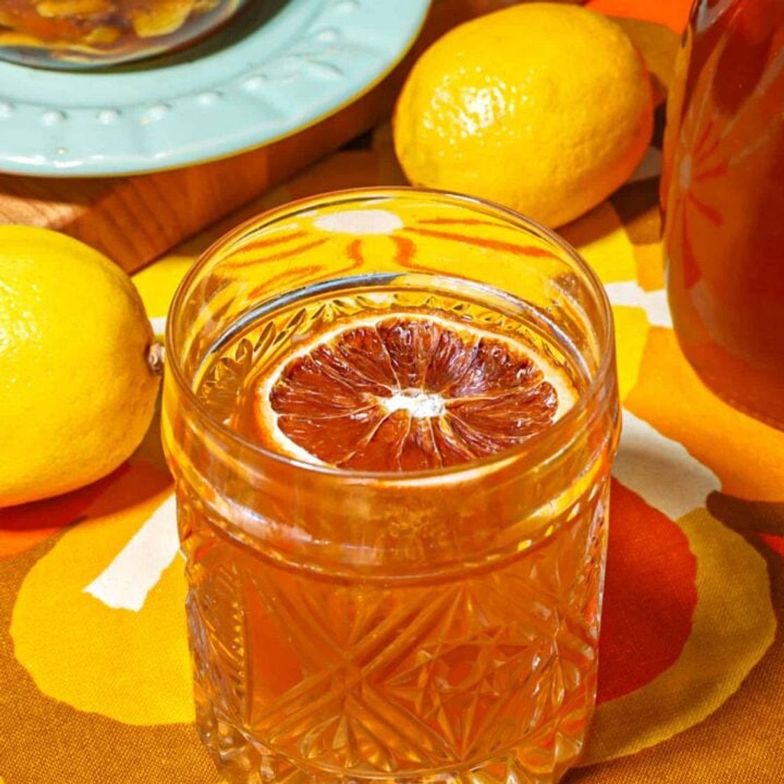 Lemon Honey Bourbon Old Fashioned