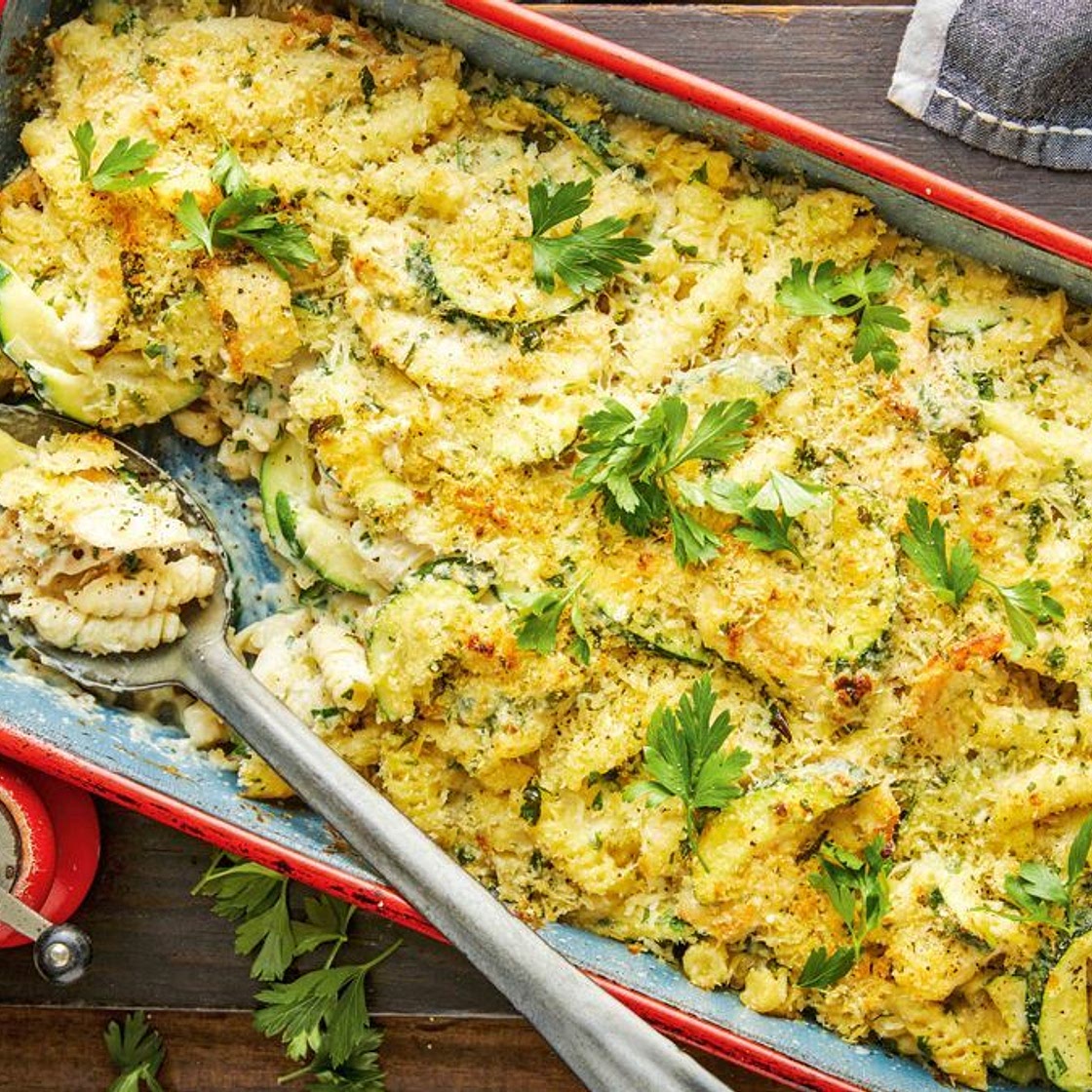 Chicken Kyiv pasta bake recipe