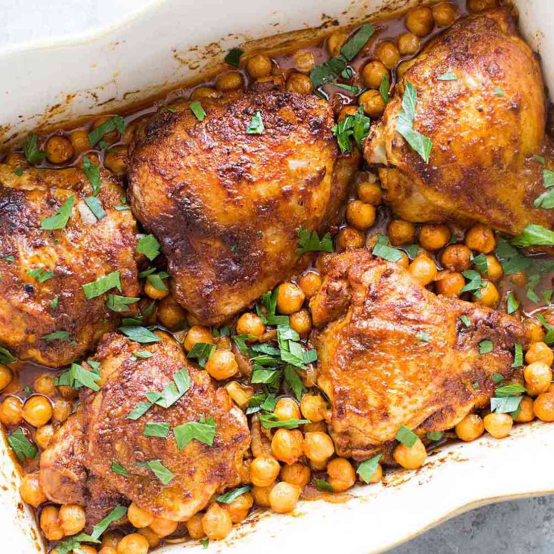 Paprika Chicken with Chickpeas