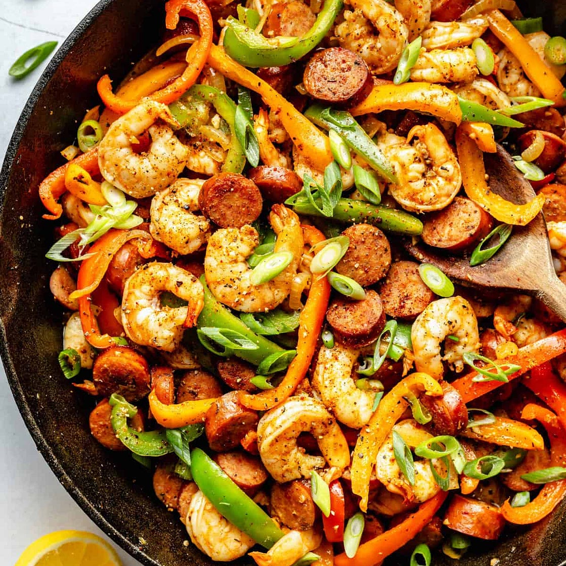 Cajun Shrimp and Sausage Skillet