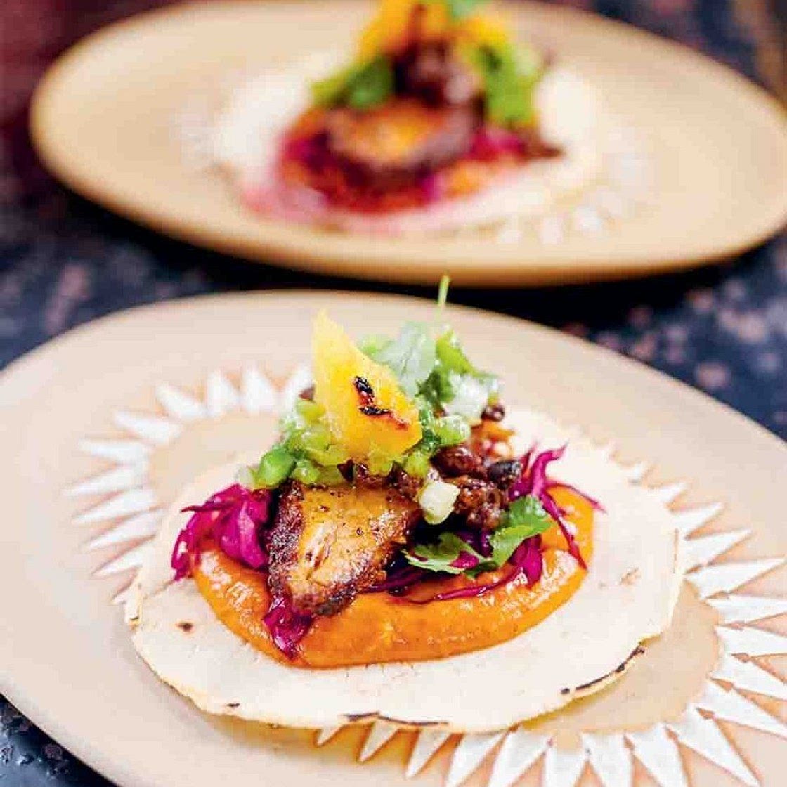 Slow-cooked pork belly