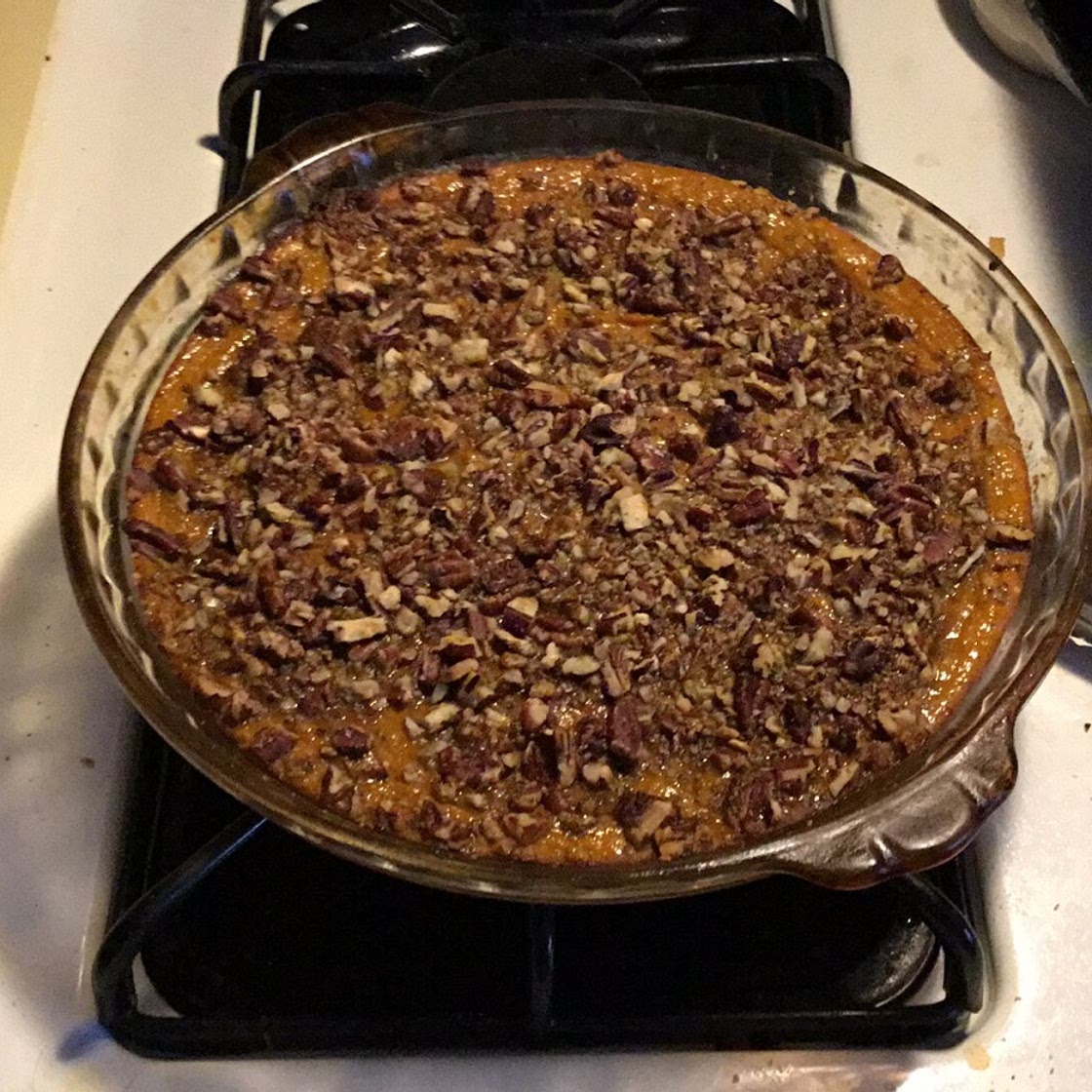 Simple Crustless Sweet Potato Pie