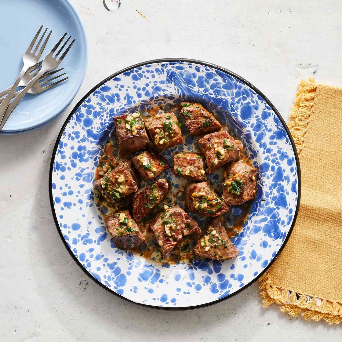 Garlic-Butter Steak Bites