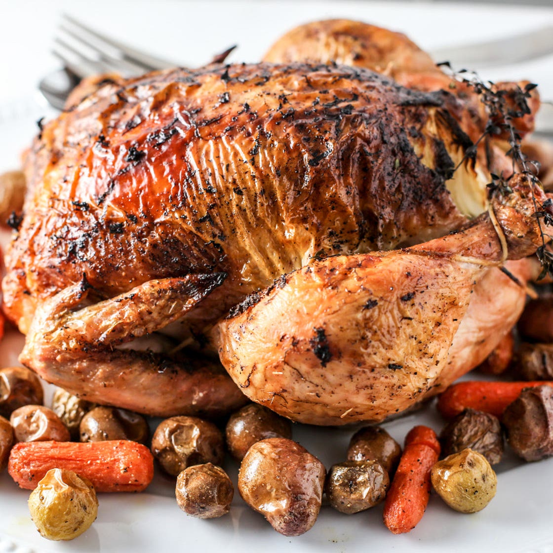 Roast "Sticky" Chicken