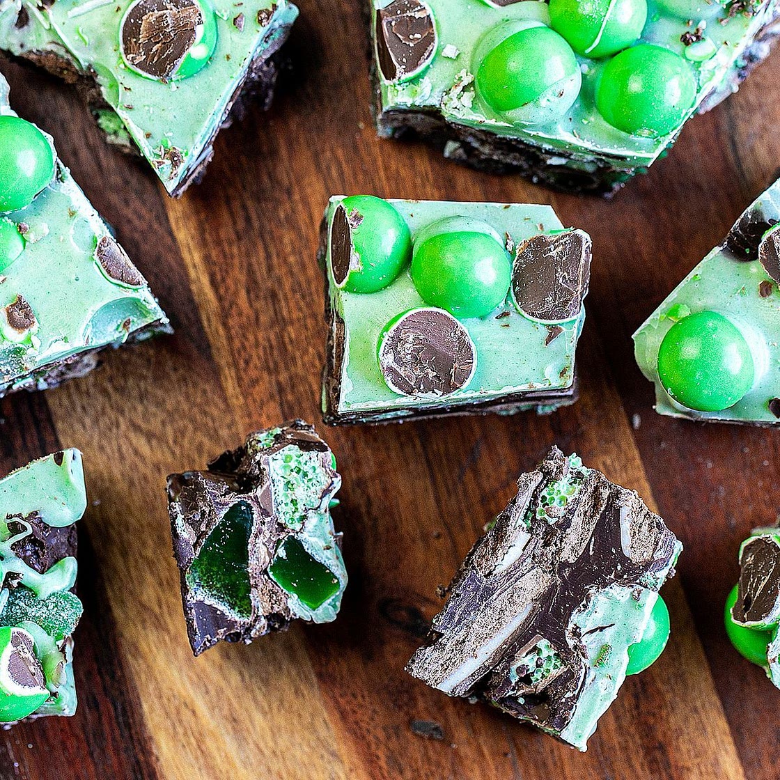 Choc mint rocky road recipe