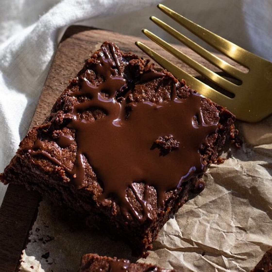 Vegan Olive Oil Oat Flour Brownies