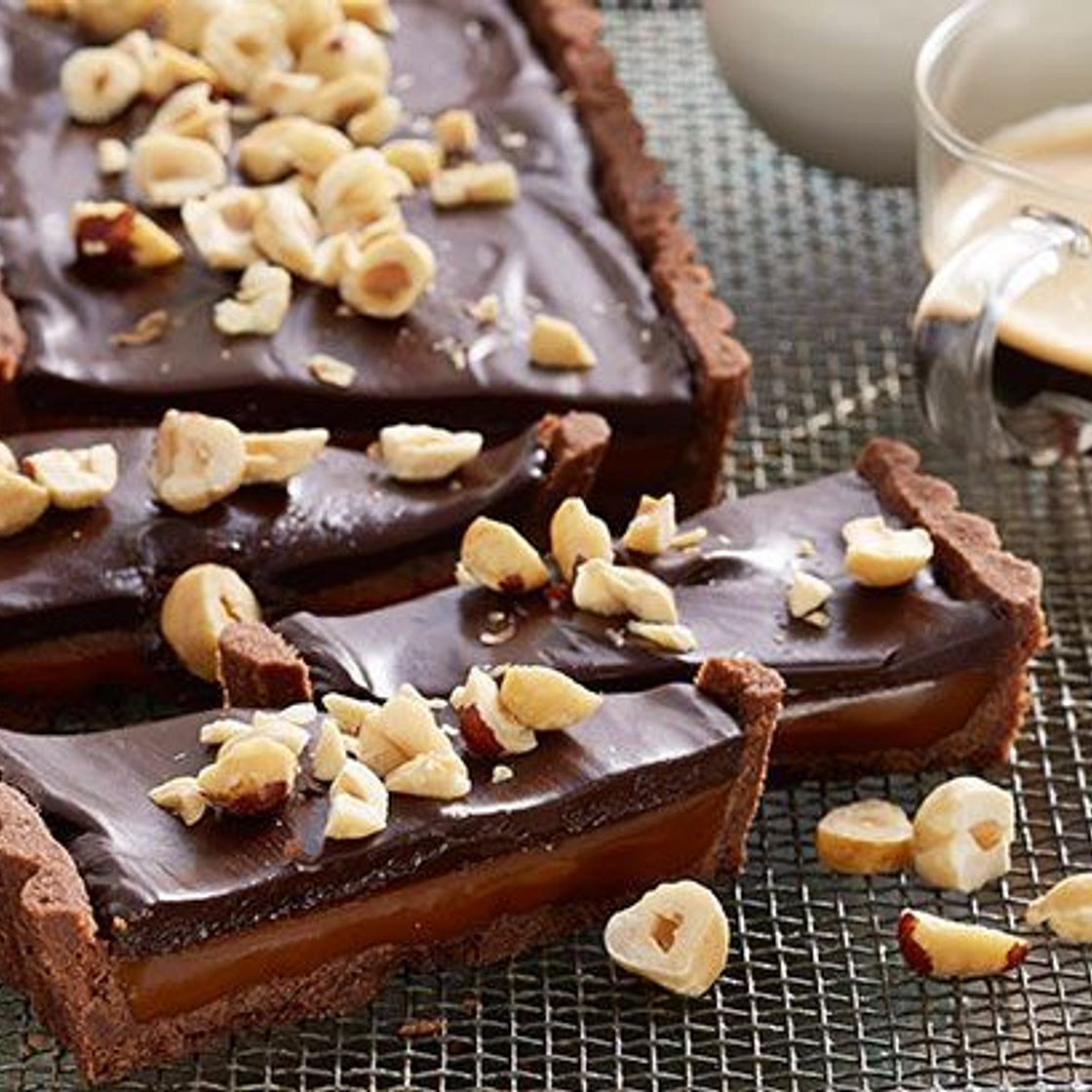 Chocolate caramel tart