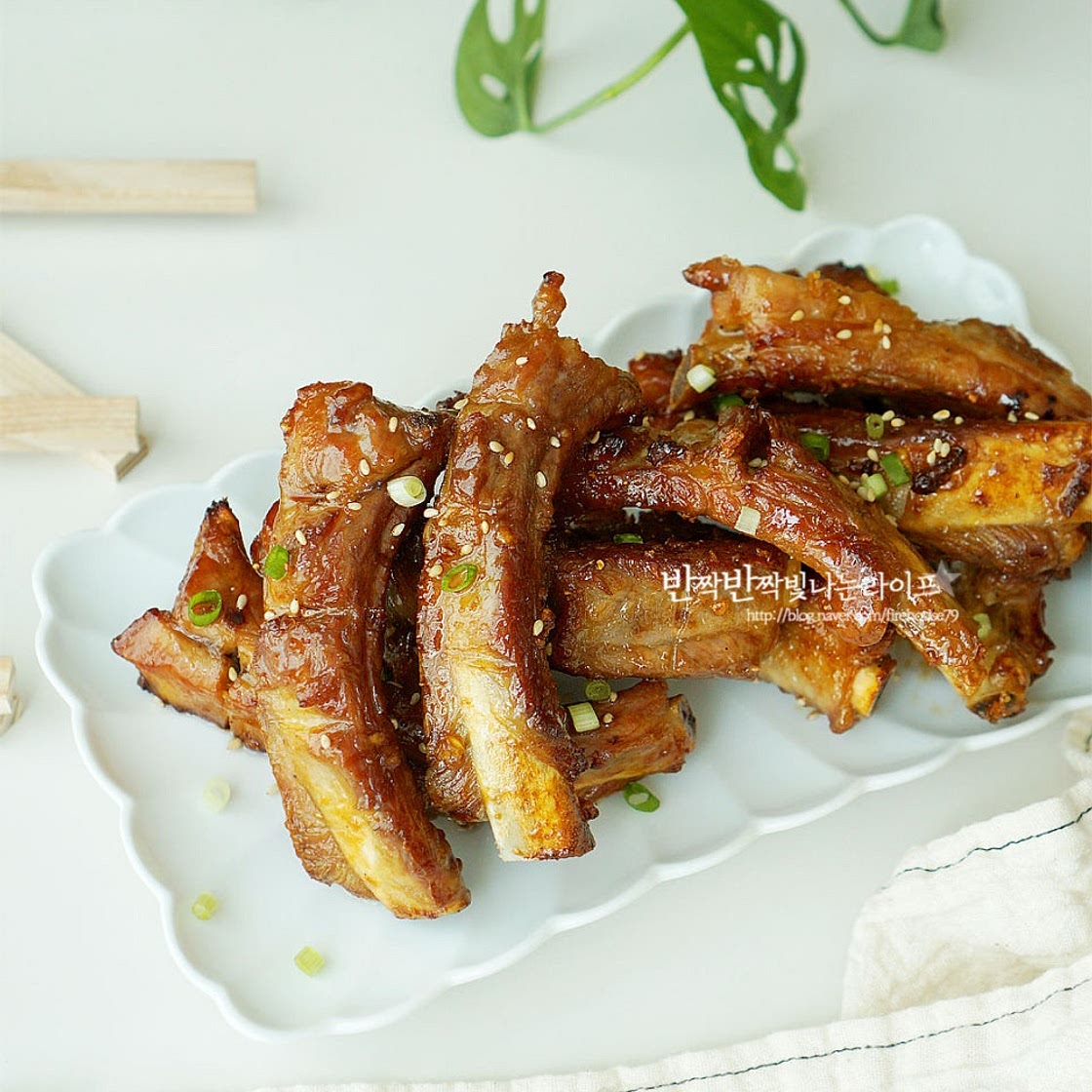 돼지 등갈비 구이 등갈비 에어프라이어 등갈비 간장구이 양념