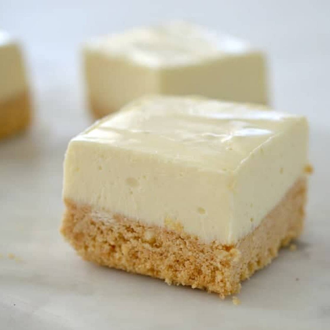 No Bake Lemon Cheesecake Slice