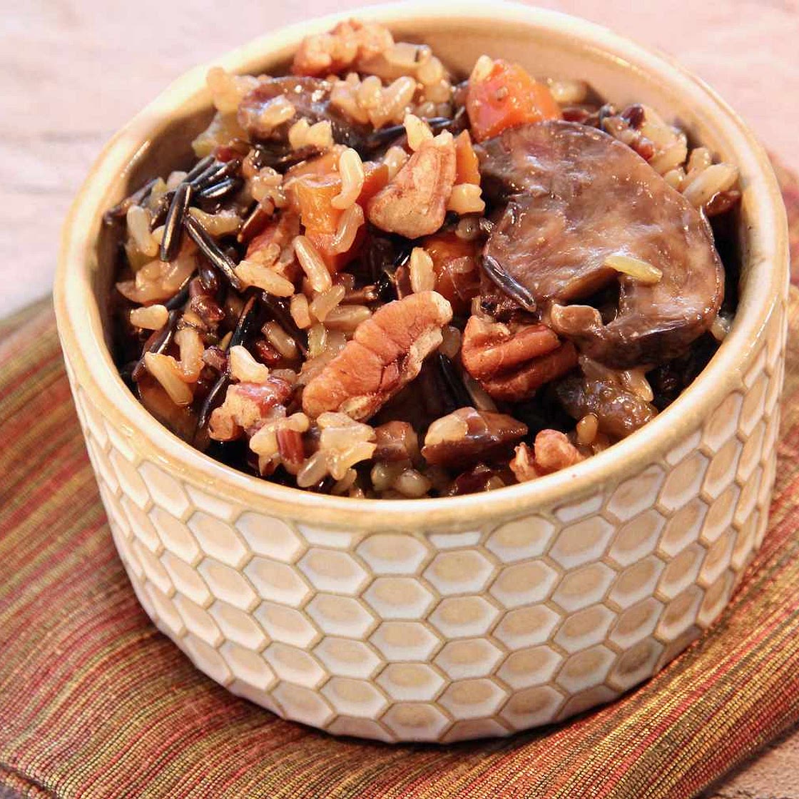 Instant Pot Wild Rice with Mushrooms