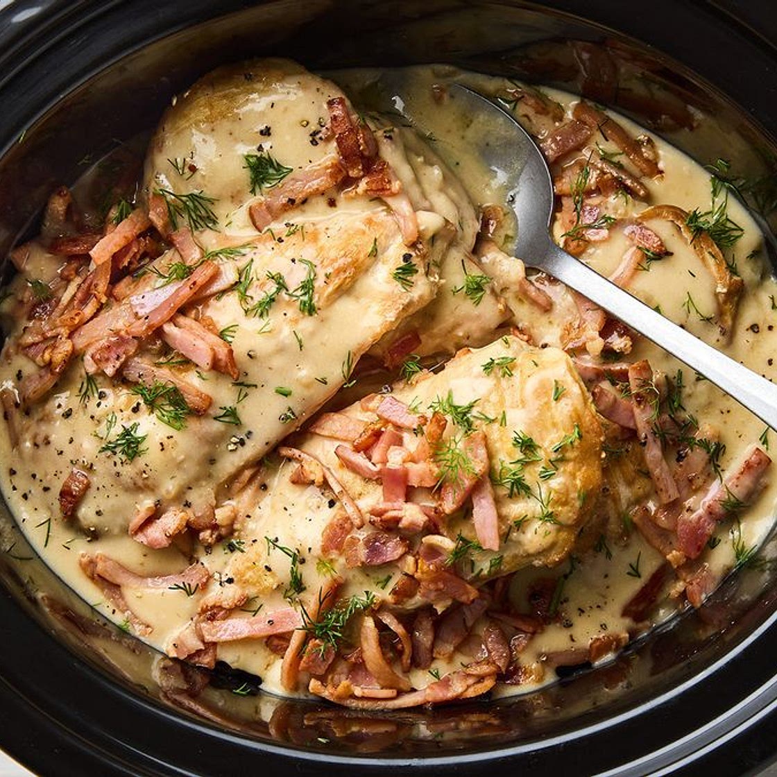 Slow cooker creamy ranch chicken breast recipe