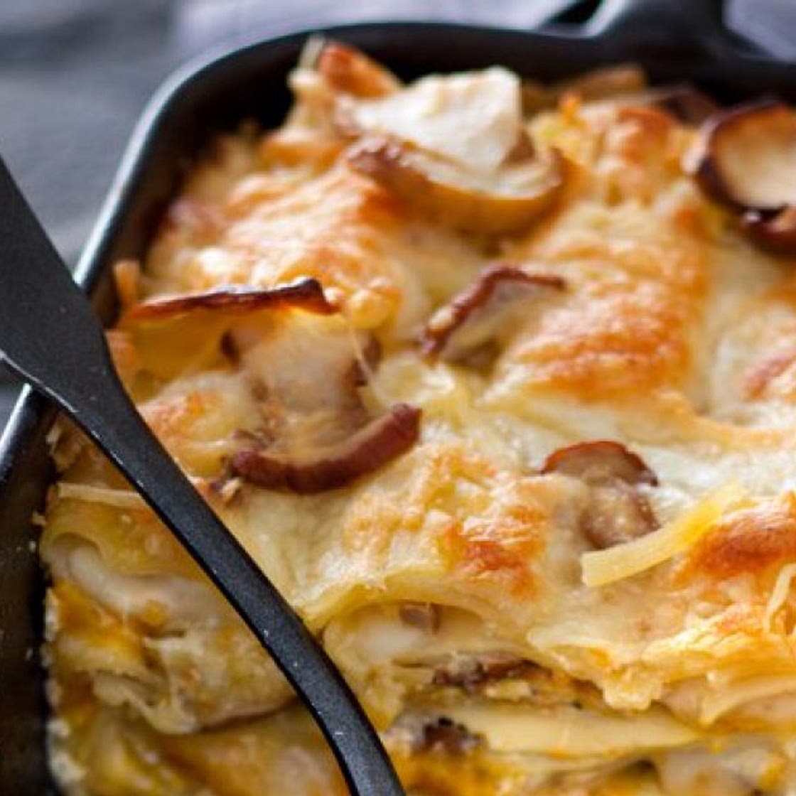 Lasagnes aux cèpes et potimarron
