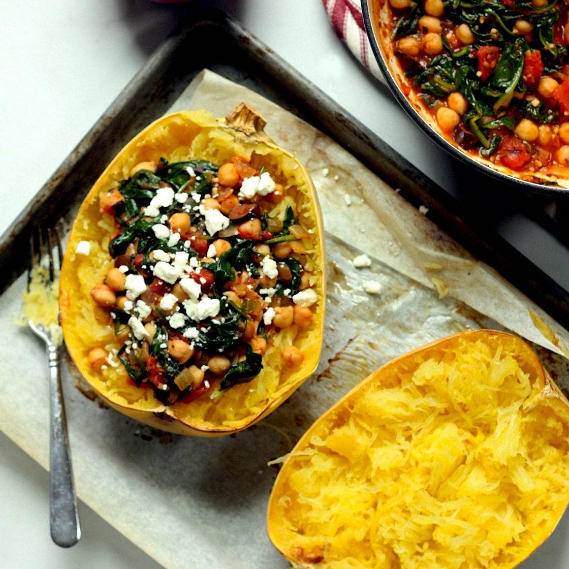 Greek Stuffed Spaghetti Squash