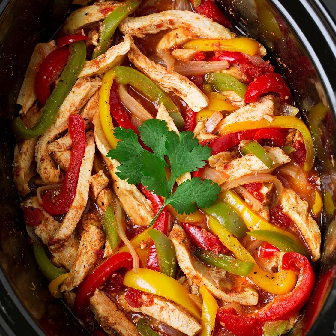 Slow Cooker Chicken Fajitas