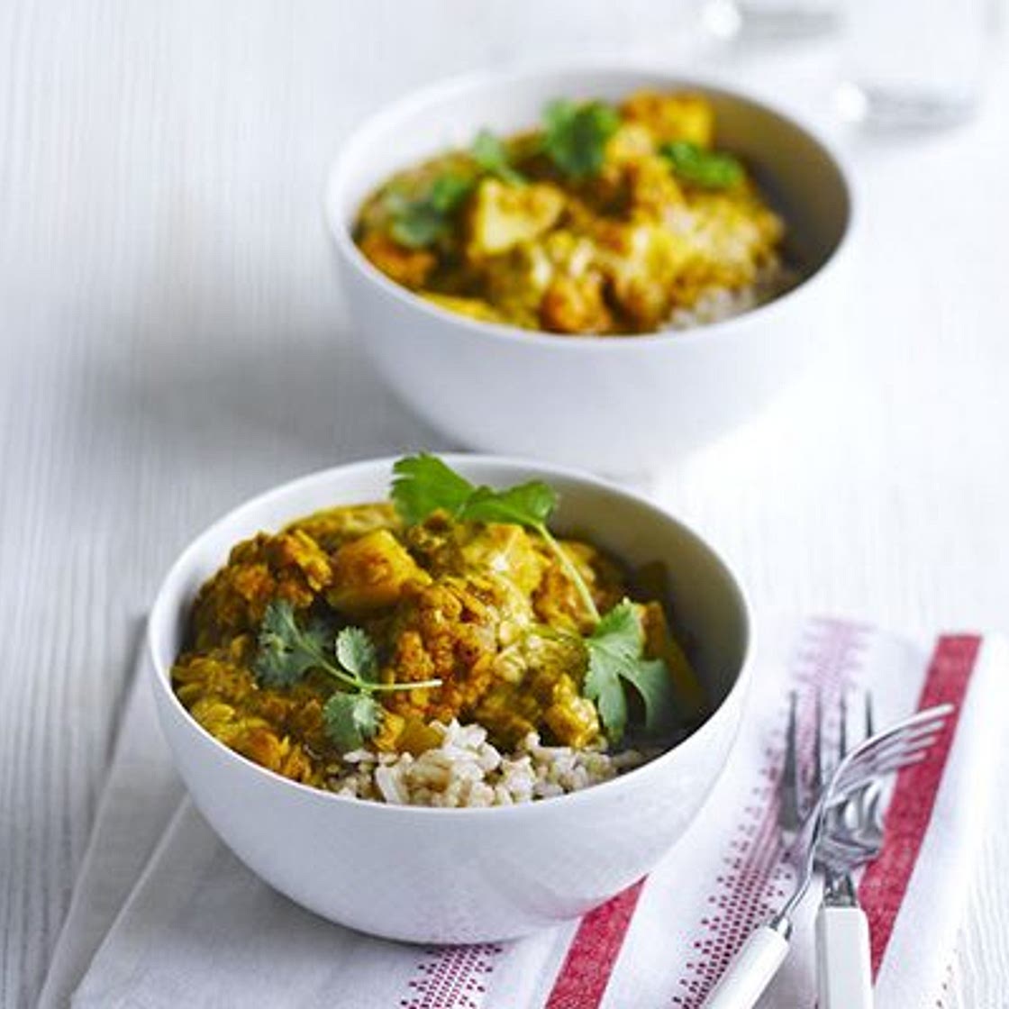 Lentil & cauliflower curry