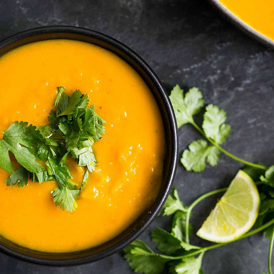 Roasted Kabocha Squash Soup