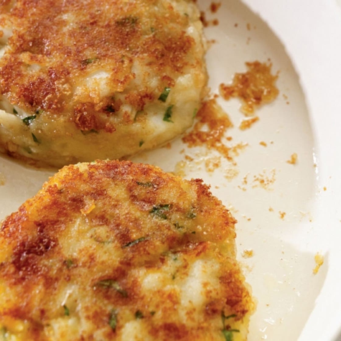 Cheddar and Cod Fish Cakes