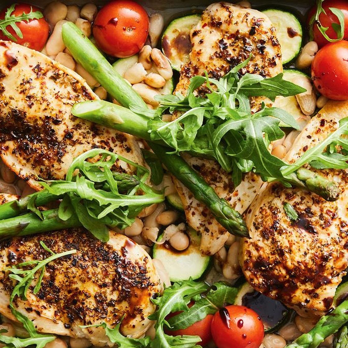 Tuscan chicken tray bake recipe