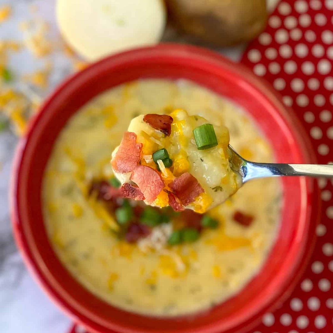 Cheesy Loaded Baked Potato Soup