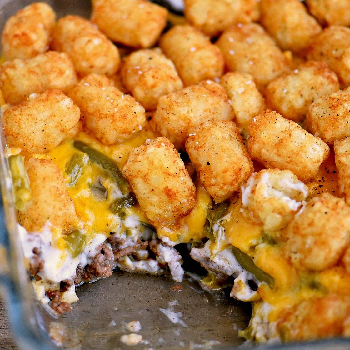 The BEST Tater Tot Casserole
