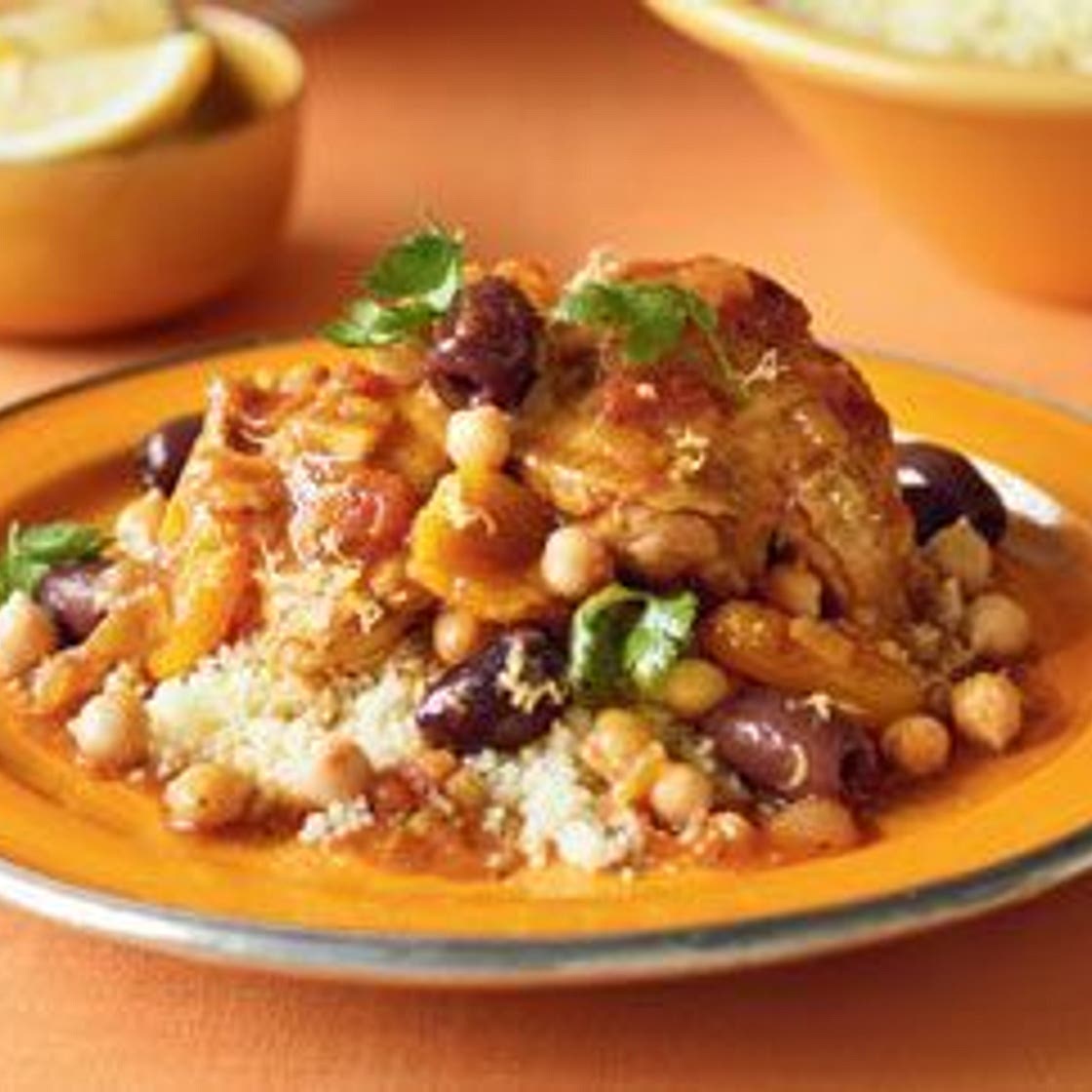 Chicken and chickpea tagine