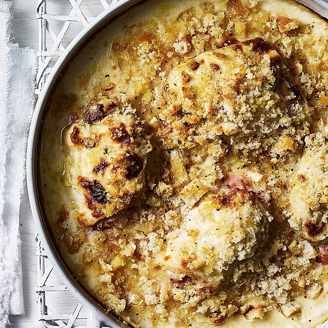 Chicken cordon bleu bake