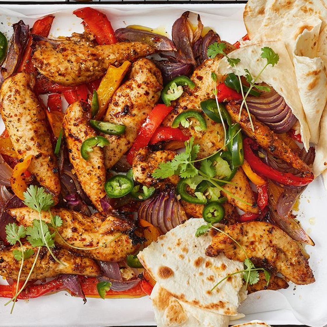 Chicken fajita tray bake recipe