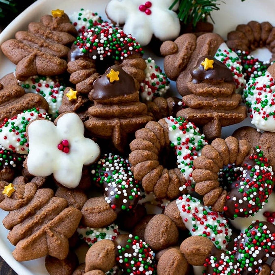 Chocolate Spritz Cookies