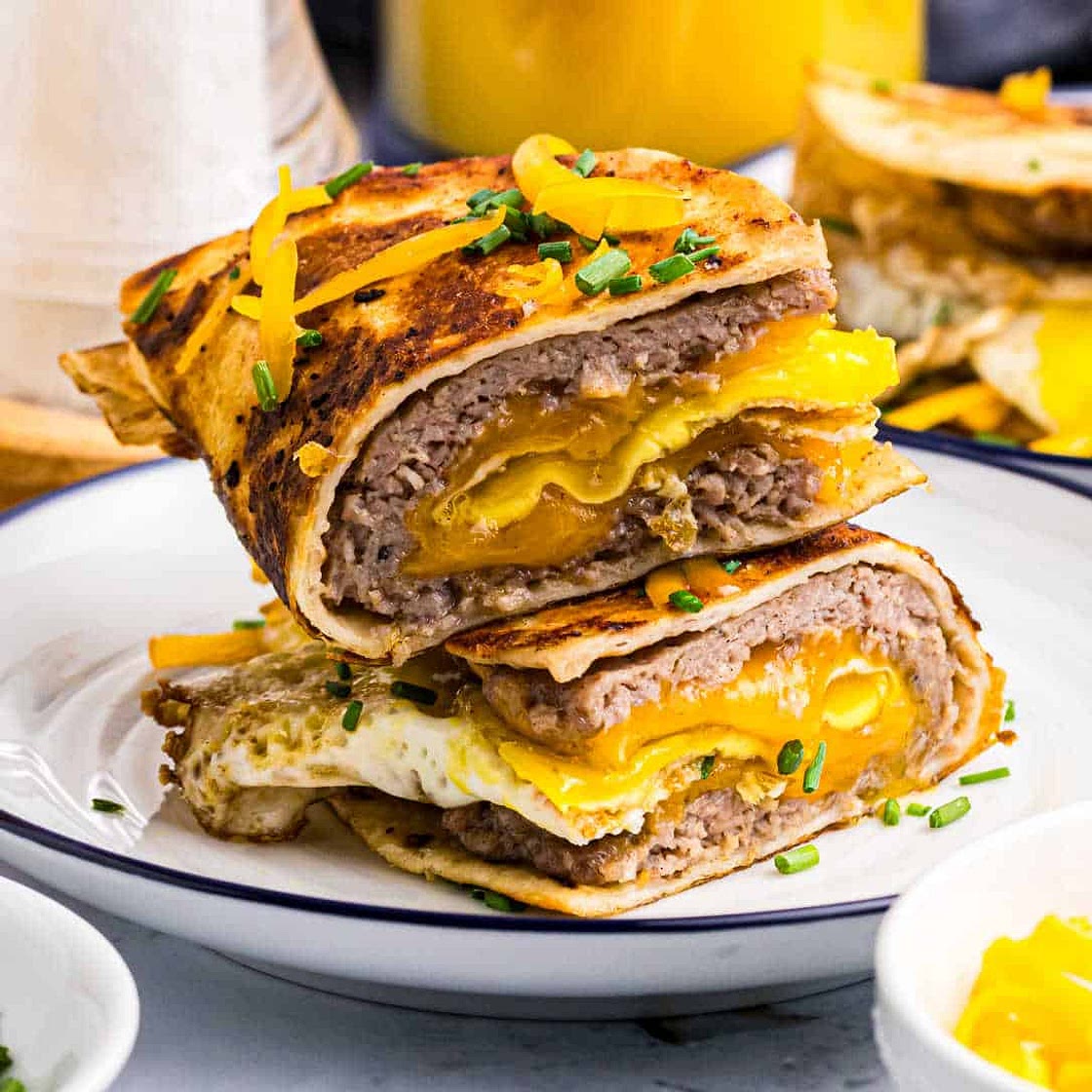 Smash Breakfast Tacos