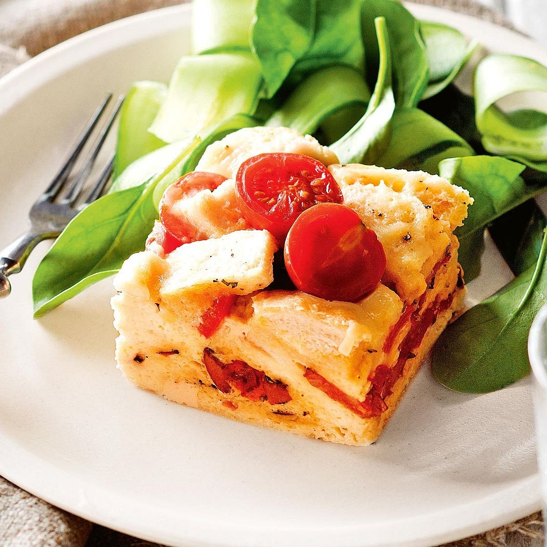 Slow-cooker chorizo and cheese strata