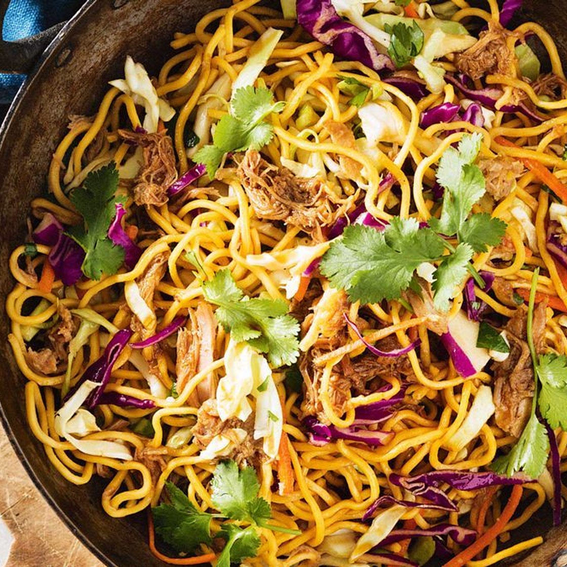 Quick pork chow mein