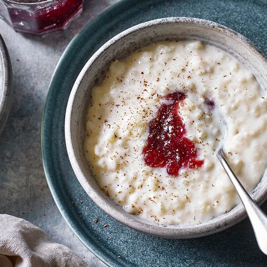 Slow cooker rice pudding