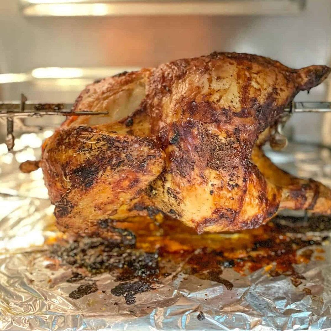 Perfectly Seasoned Air Fried Rotisserie Chicken