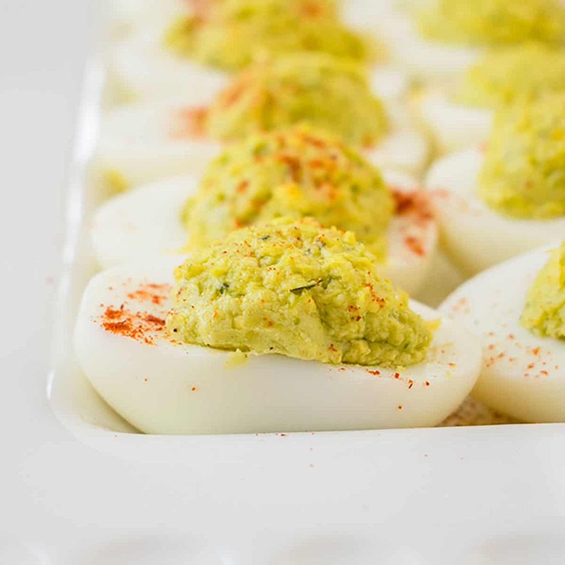 Pesto Deviled Eggs