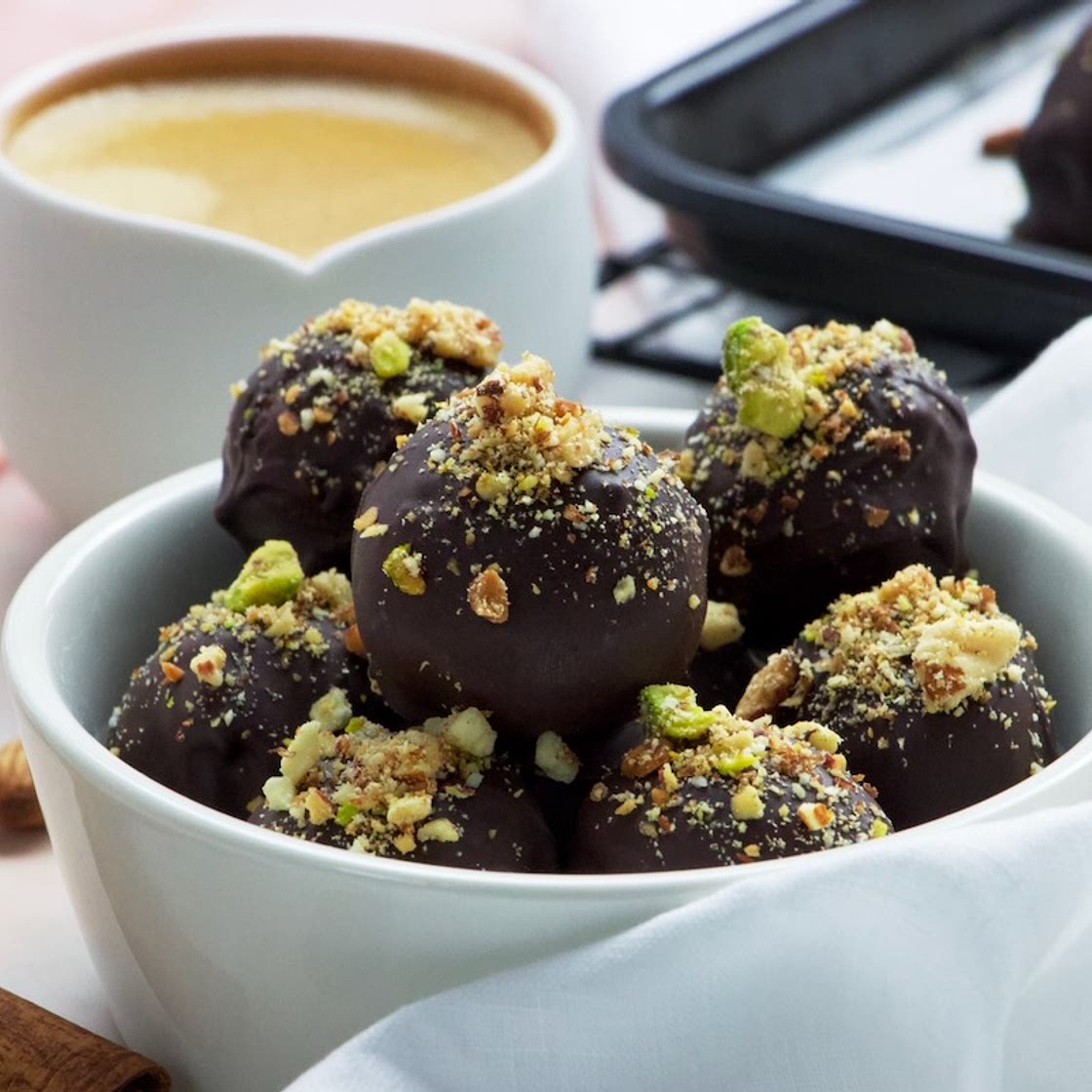 Dark Chocolate Almond Bites