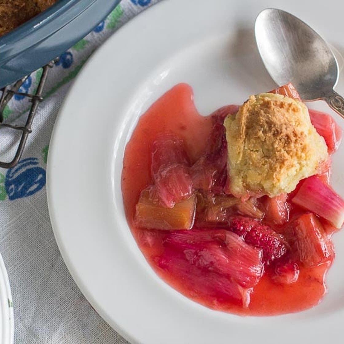 Strawberry Rhubarb Cobbler