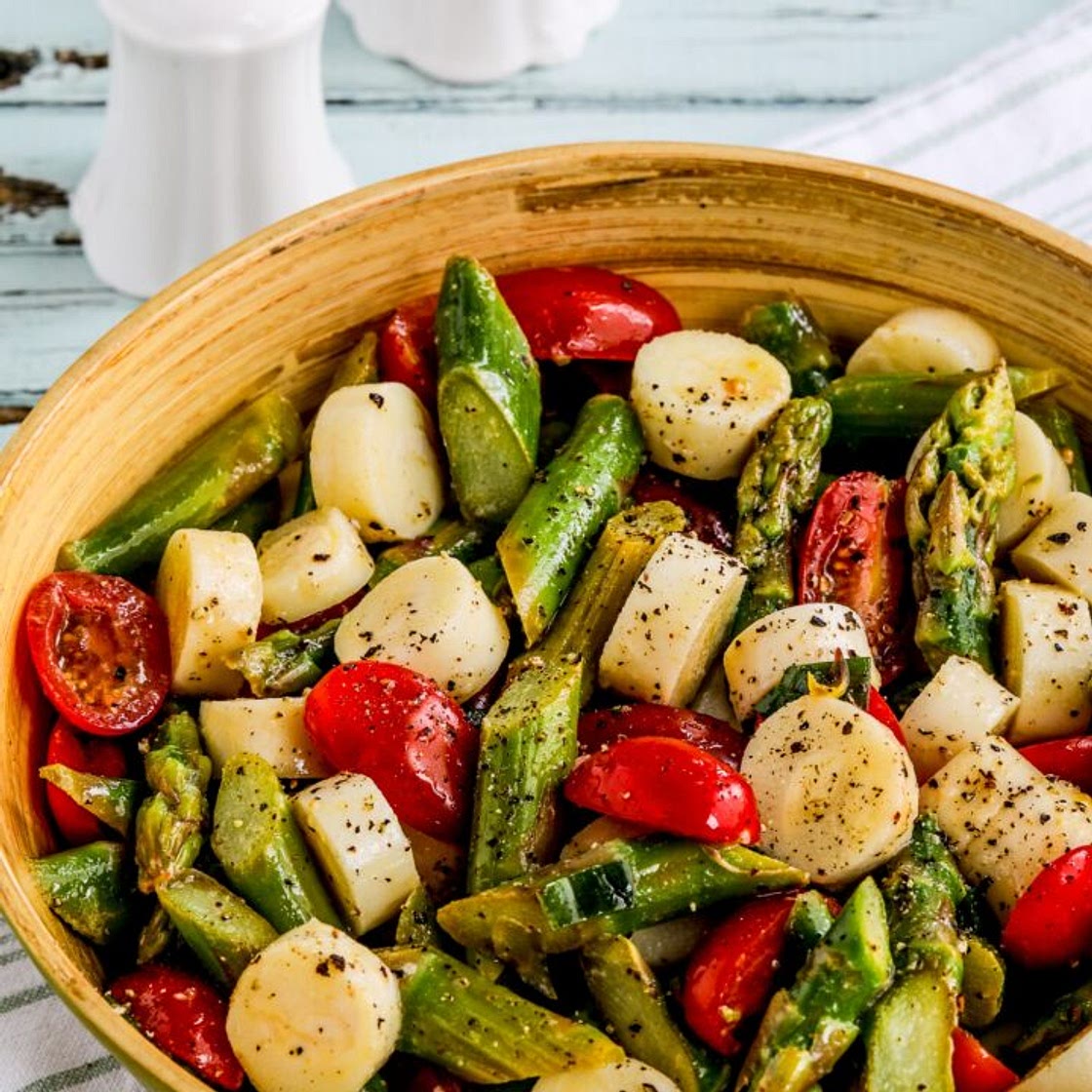 Asparagus and Tomato Salad with Hearts of Palm
